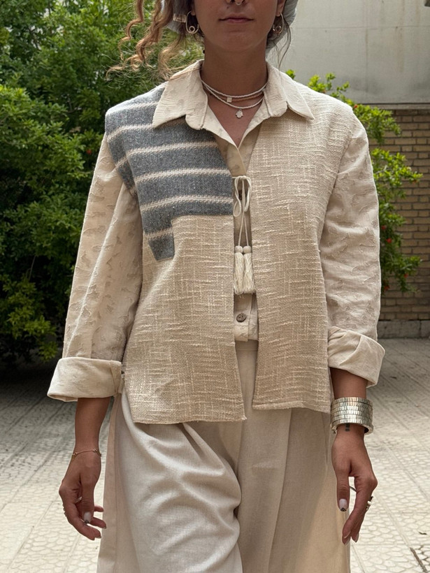 وست زنانه از جنس جوت