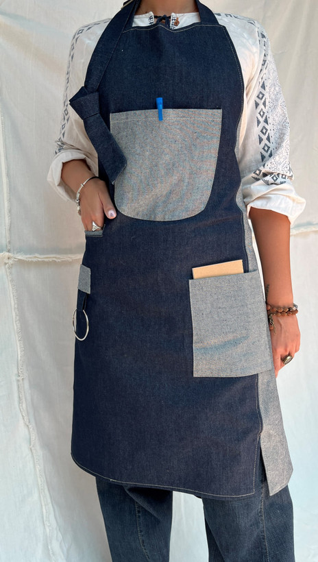 اپرون باریستا یونیسکس پیدا از جنس جین