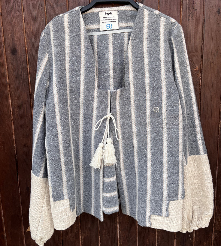 کت زنانه پیدا از جنس جوت