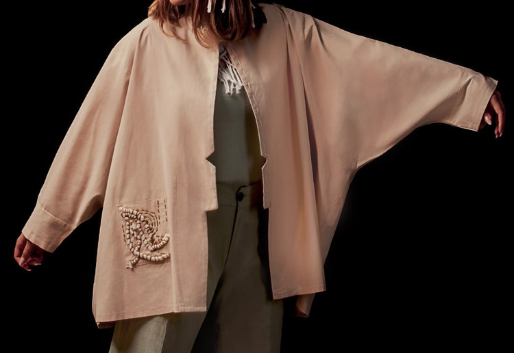 کت زنانه فیری سایز از جنس لینن