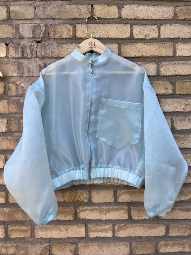 بامبر جکت زنانه حریر ارگانزا