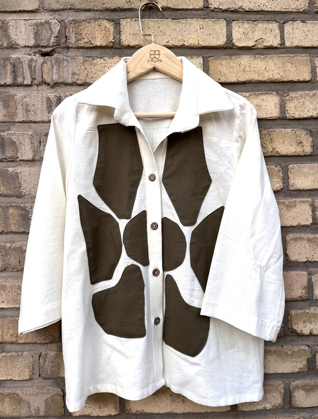 شومیز تکه دوزی زنانه لینن