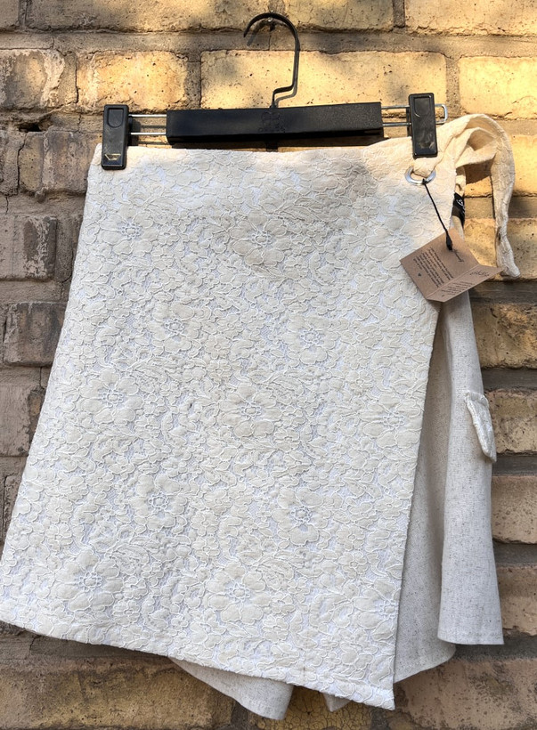 شورتک طرح دامن گیپور کتان