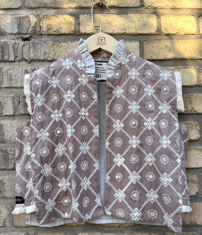 وست لینن مروارید دوزی